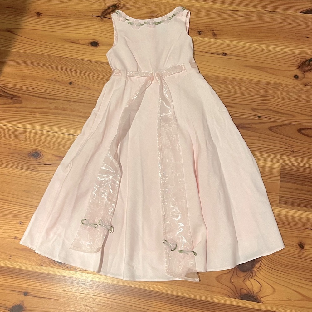 Pink floral dress